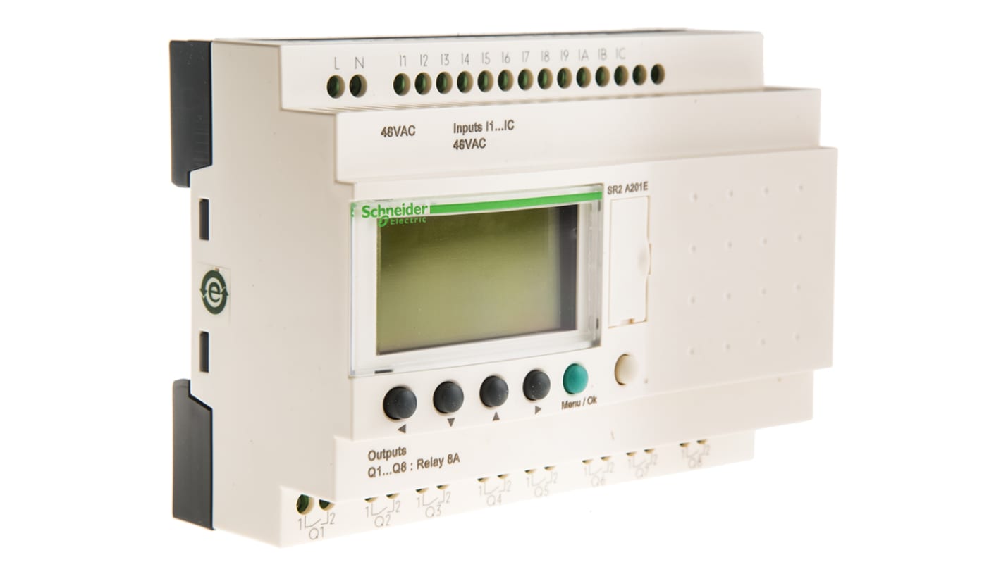 Schneider Electric logikai modul Zelio Logic, ModBus, DIN-sín, 48 V AC