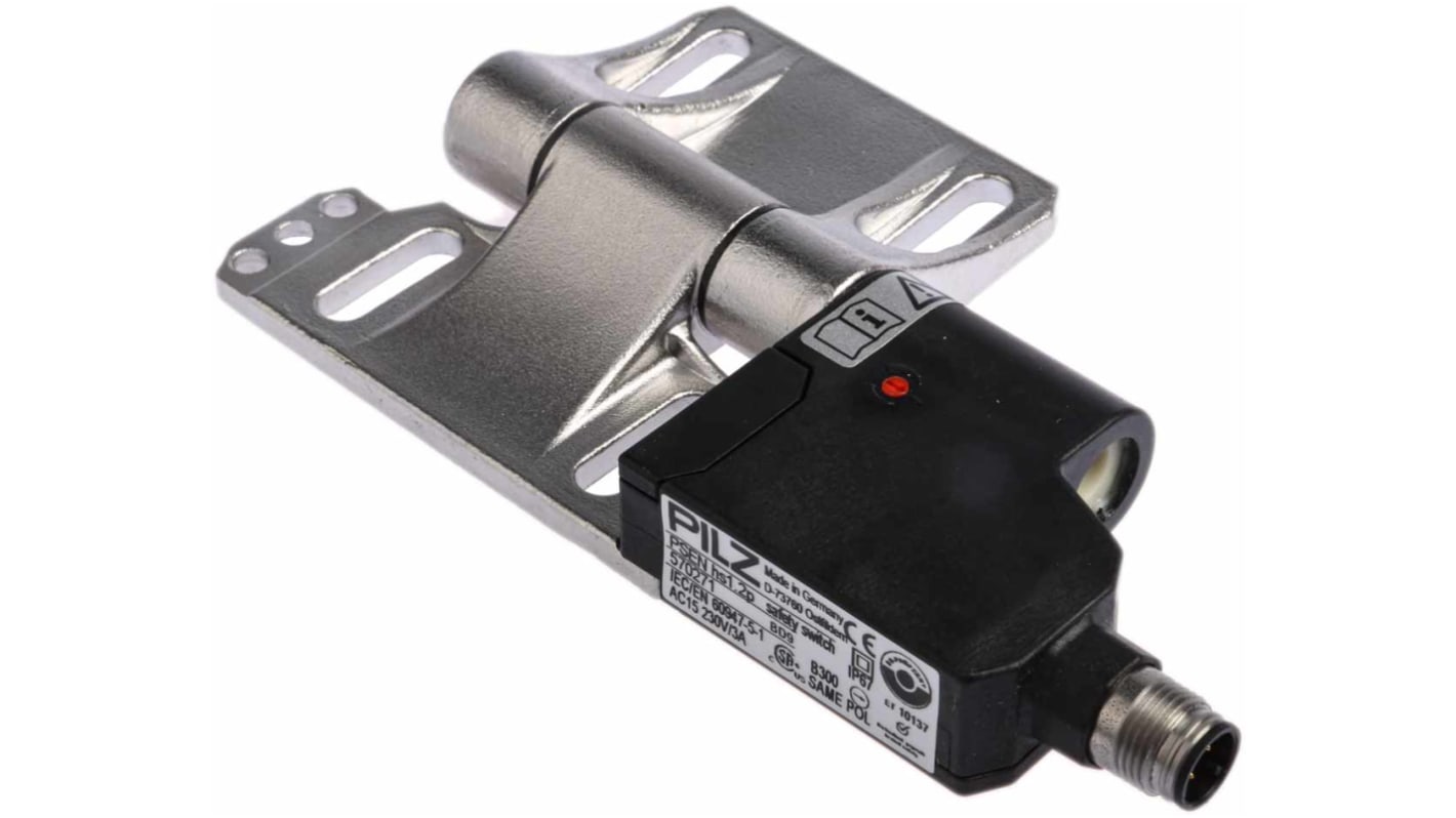 Interruptor de bisagra de seguridad Pilz 570271, Bisagra, 2NC, M12, M12, -25°C, +70°C, PSEN, PSENhinge