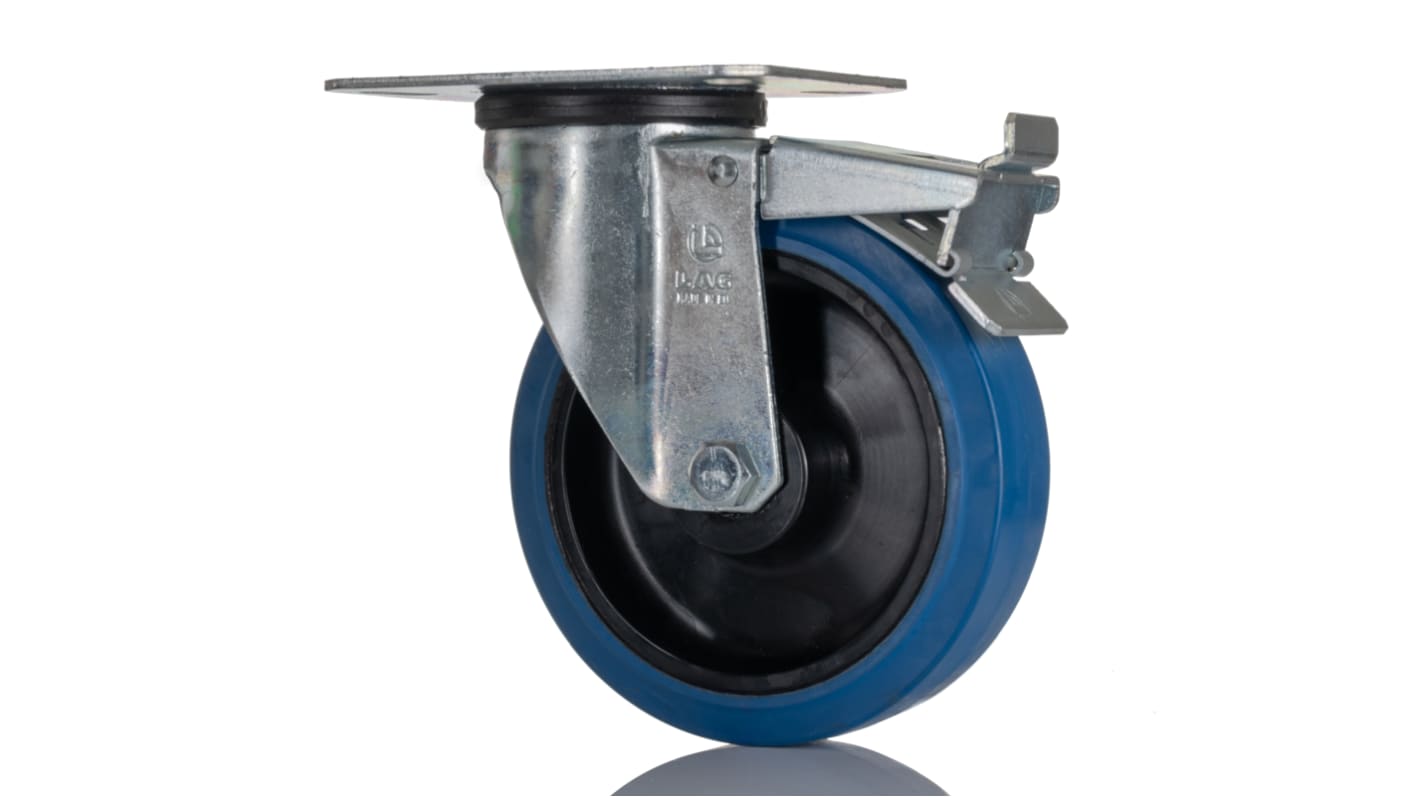 LAG Braked Swivel Castor Wheel, 200kg Capacity, 150mm Wheel