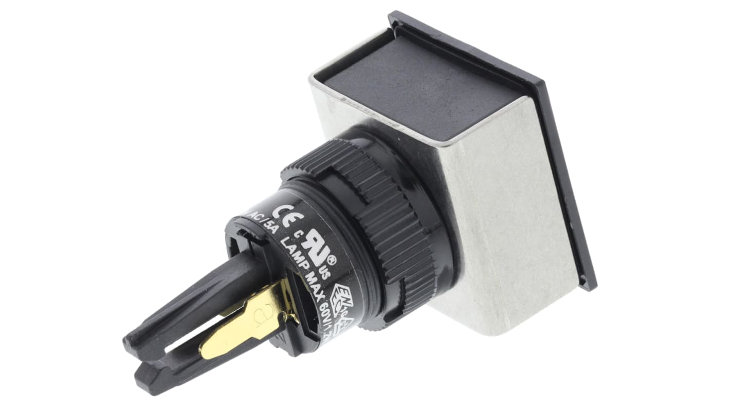 RS PRO Illuminated Push Button Switch, Latching, Panel Mount, 16mm Cutout, 250V ac, IP65