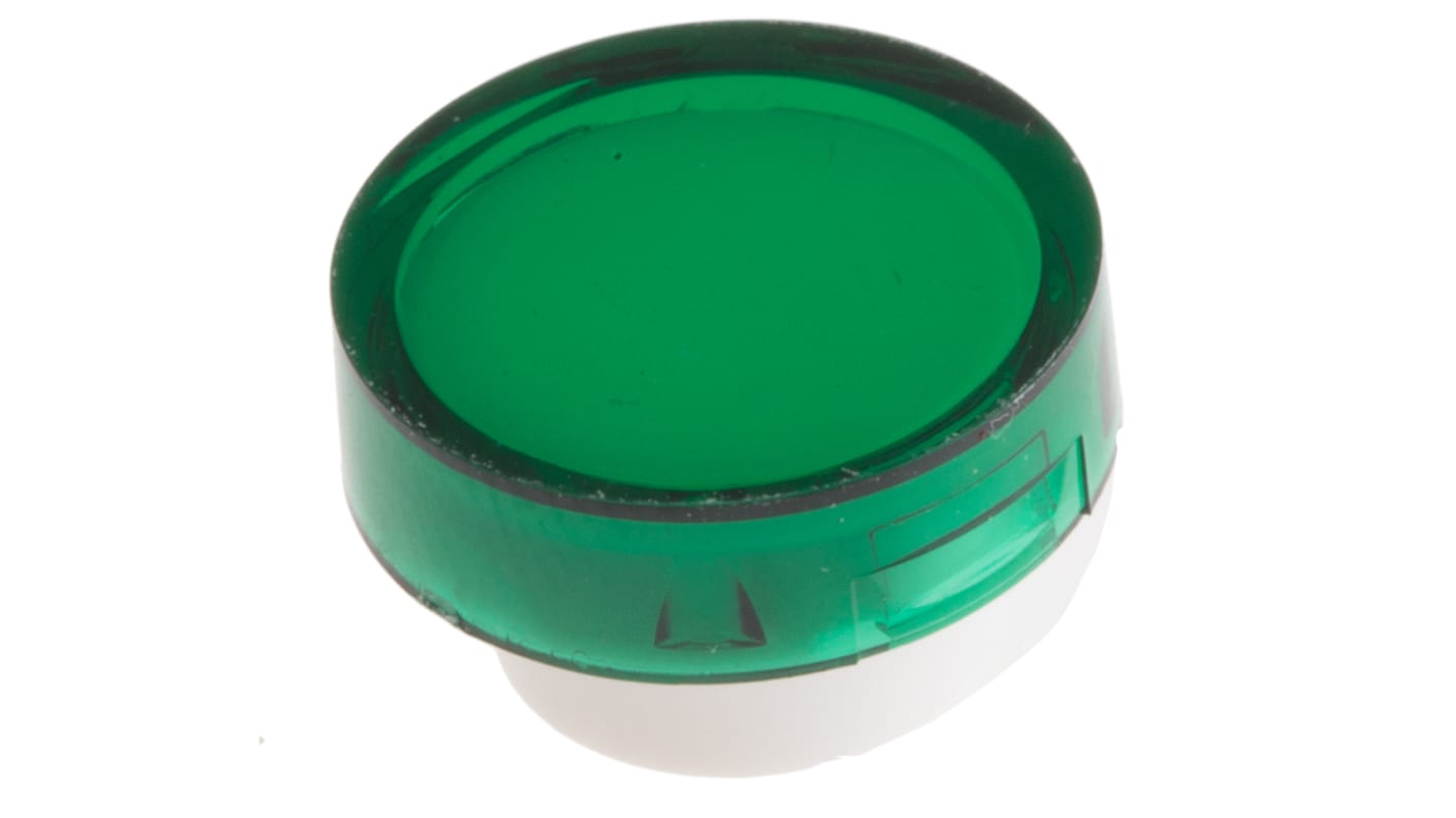 RS PRO Green Round Push Button Lens for Use with ADA16 Series