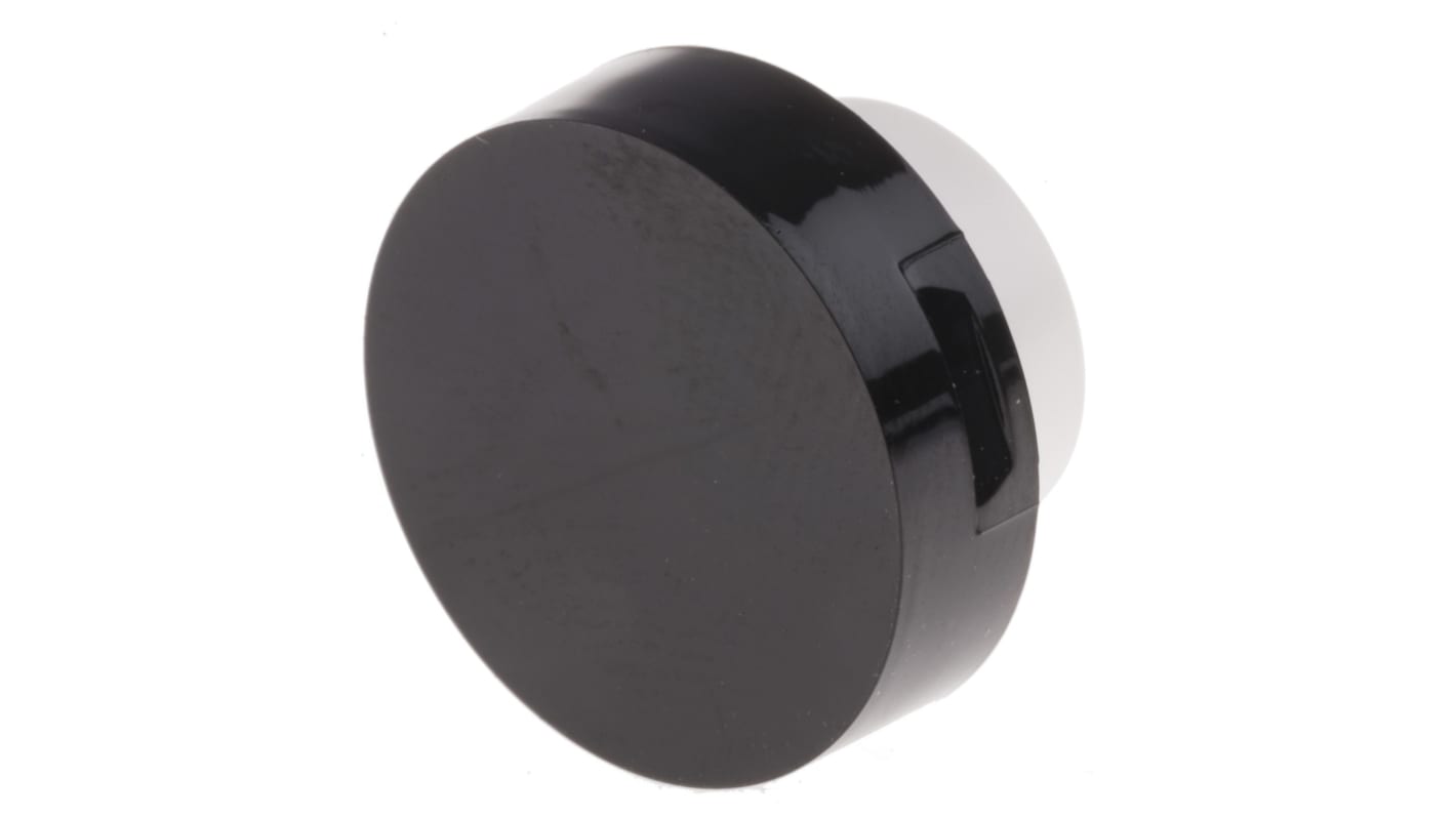 RS PRO Black Round Push Button Lens for Use with ADA16 Series