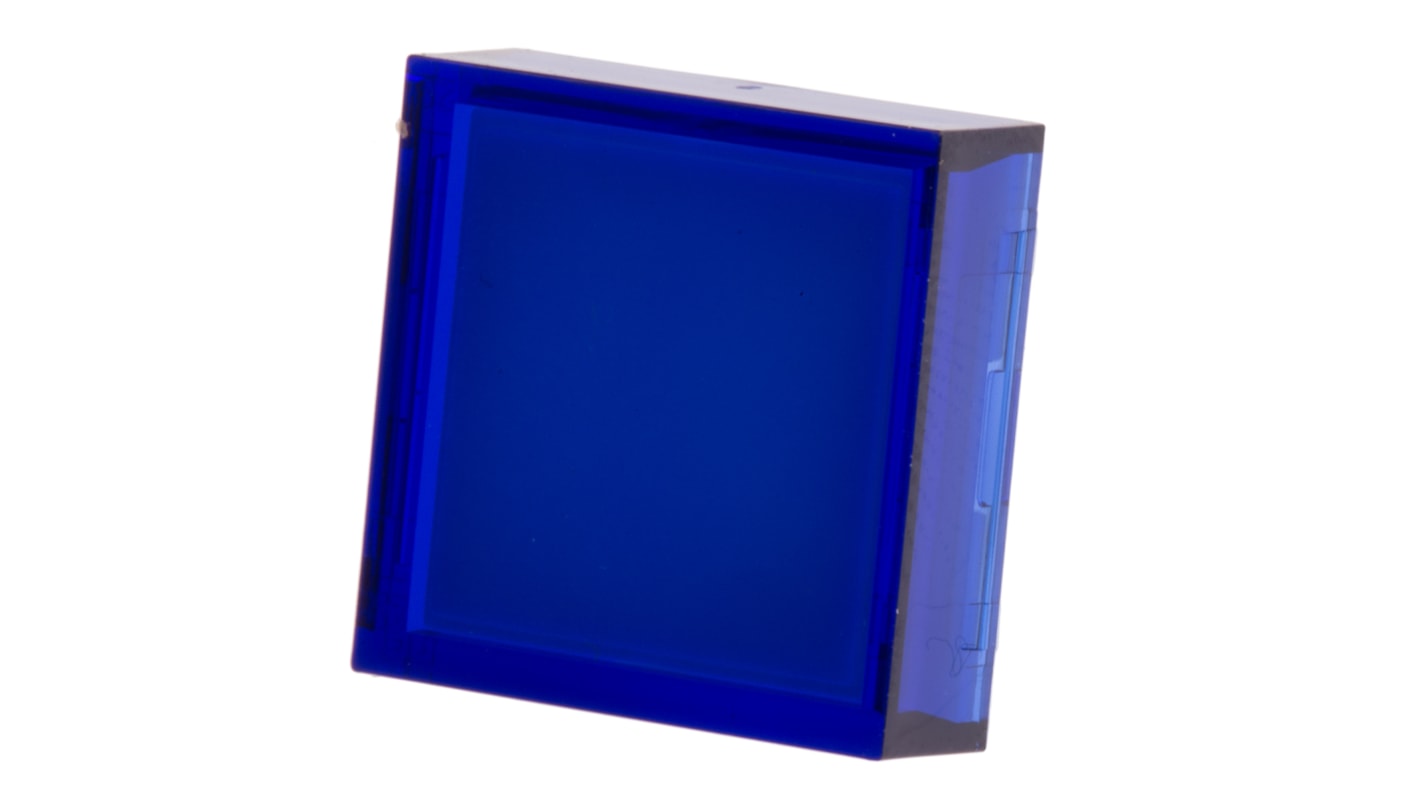 RS PRO Blue Square Push Button Lens for Use with ADA16 Series