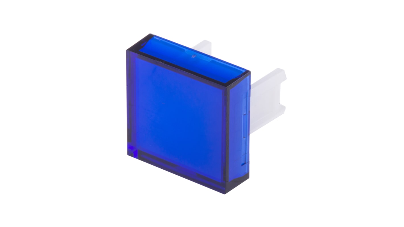 RS PRO Blue Square Push Button Lens for Use with SD16 Series