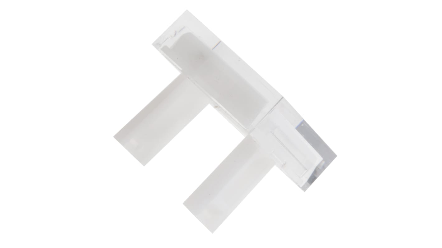 RS PRO White Square Push Button Lens for Use with SD16 Series