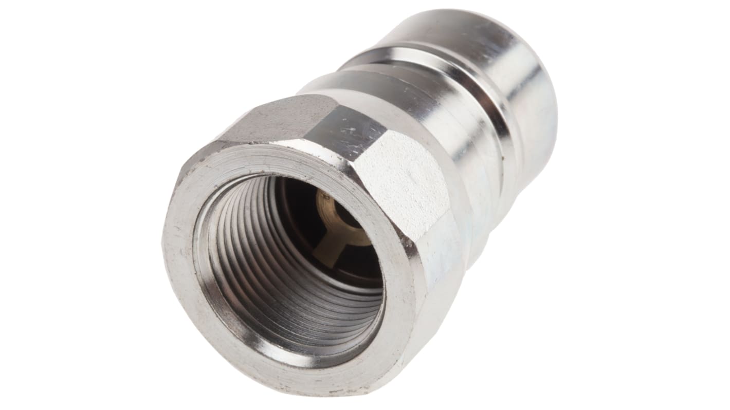 RS PRO Steel Male Hydraulic Quick Connect Coupling, BSP 3/4 Male