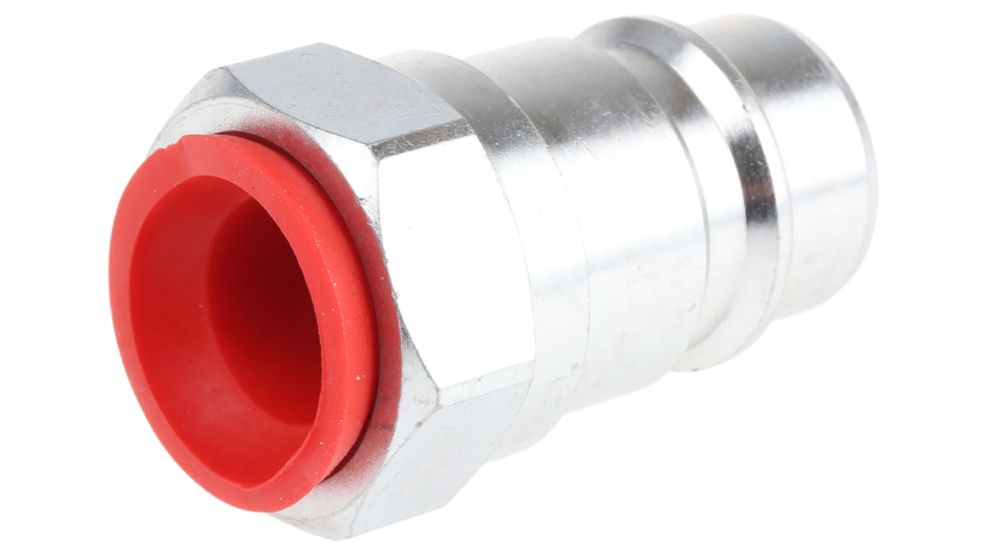 RS PRO Steel Male Hydraulic Quick Connect Coupling, BSP 1/2 Male RS