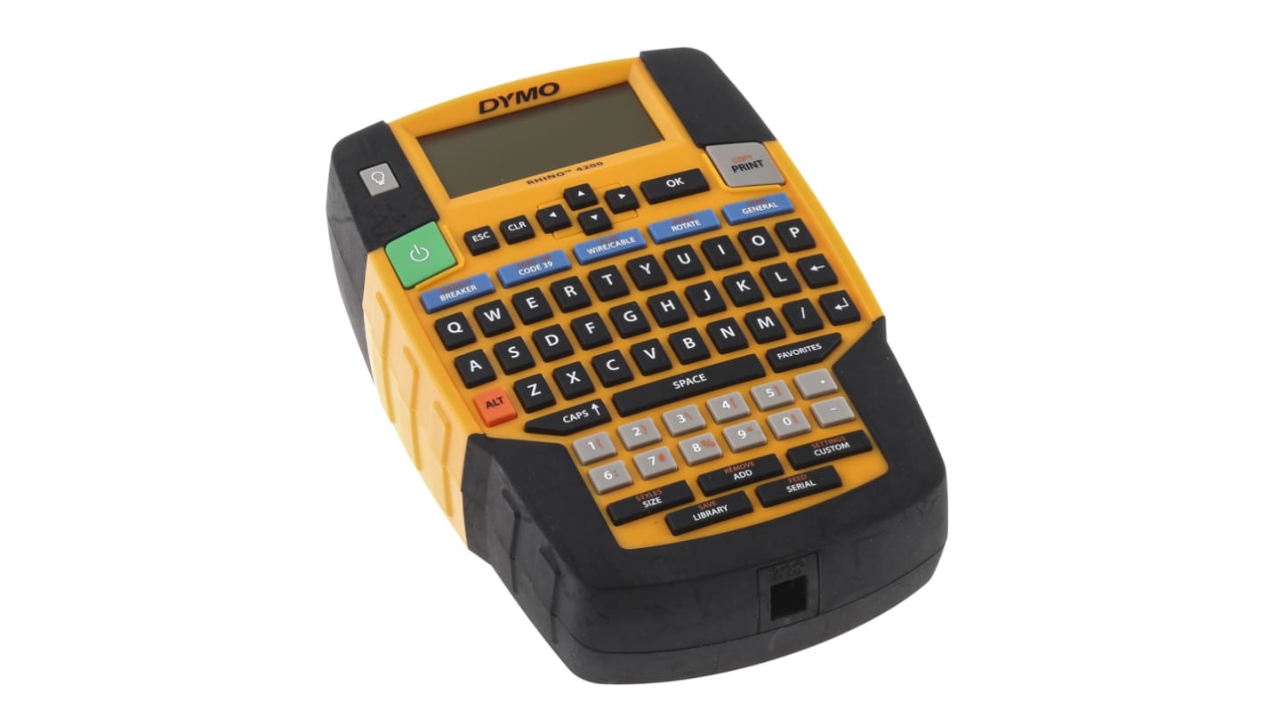 1801611 Dymo Rhino 4200 Label Printer, 19mm Max Label Width RS