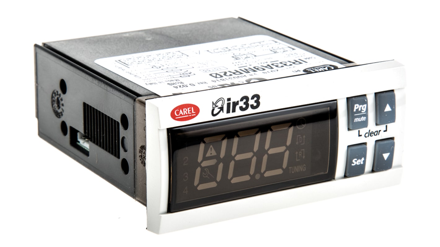 Carel PID temperaturregulator med 4 SSR Udgange, Størrelse: 76.2 x 34.2mm, 24 V AC/DC