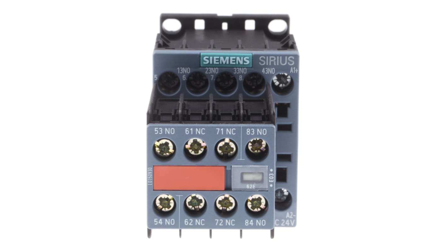 Siemens SIRIUS Innovation 3RH2 Leistungsschütz / 24 Vdc Spule 6 Schließer + 2 Öffner, 690 Vac / 10 A