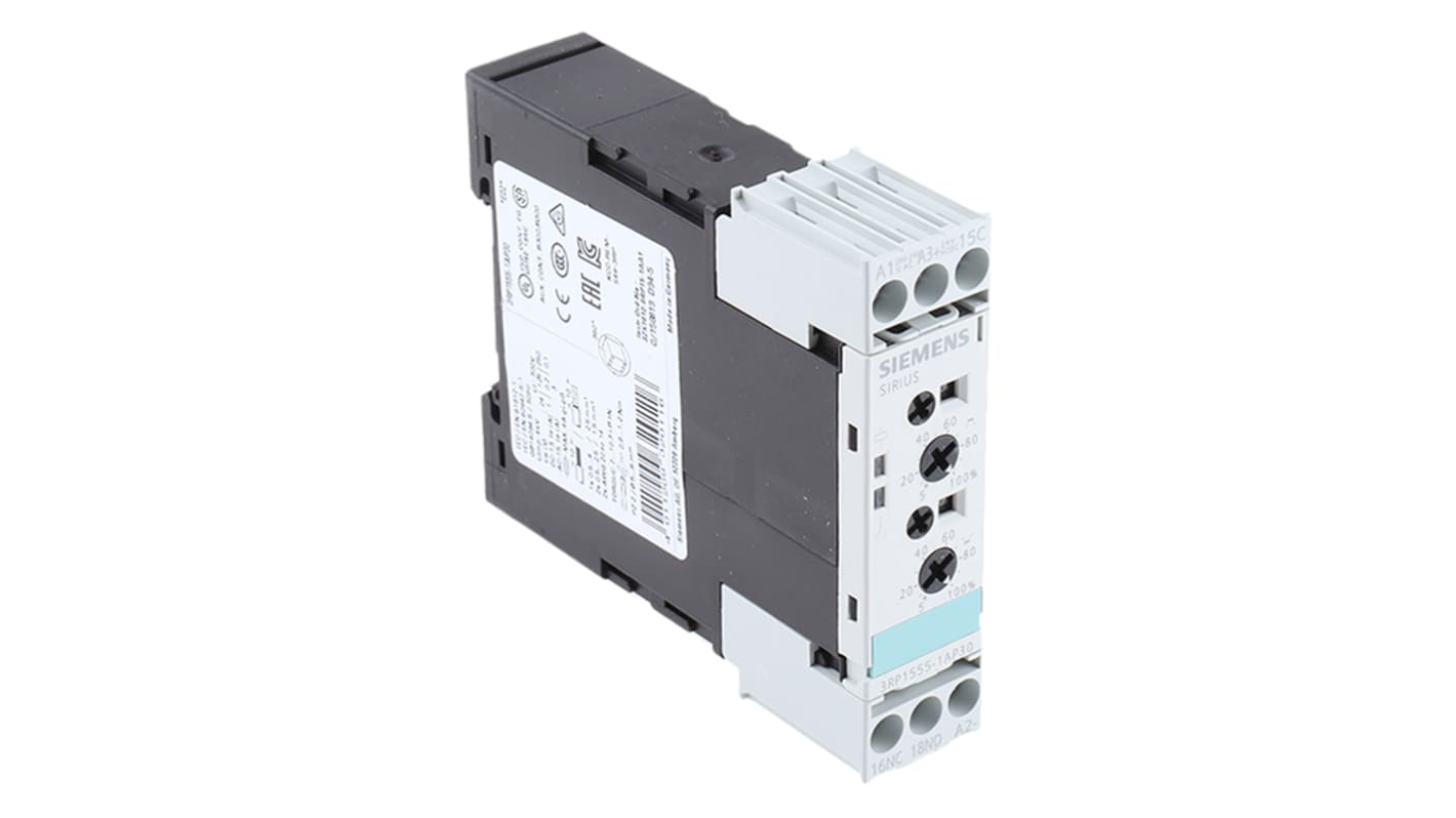 Siemens 24V ac Timer Relay, 1 timerfunktion DIN-skinne