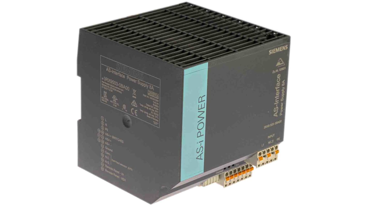 3RX95030BA00 Siemens 3RX950 Series PLC Power Supply for Use with AS