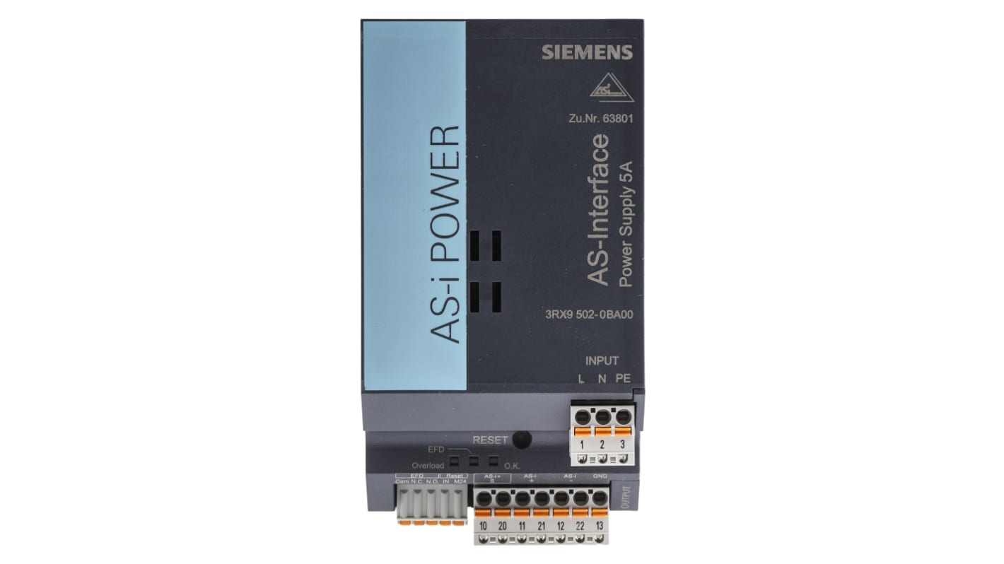 3RX95020BA00 Siemens 3RX950 Series PLC Power Supply for Use with AS