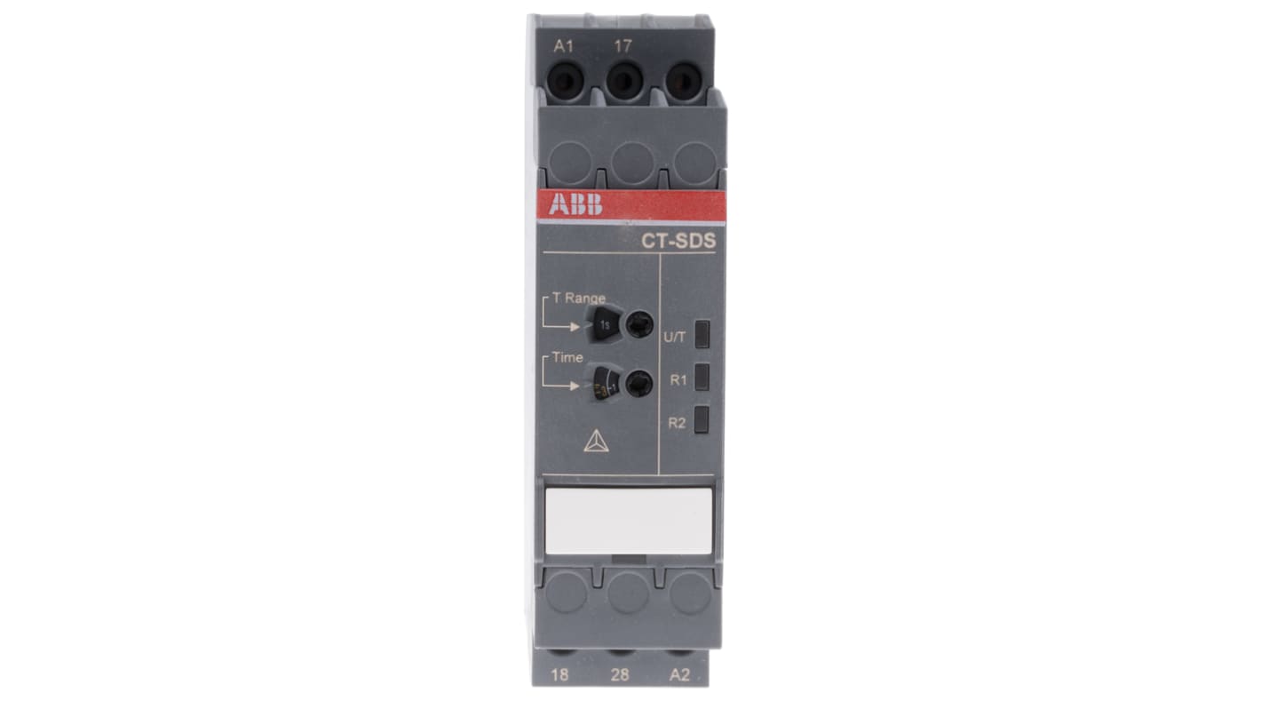 ABB DIN Rail Mount Timer Relay, 380 → 440V ac, 2-Contact, 0.05 s → 10min, 1-Function, DPST