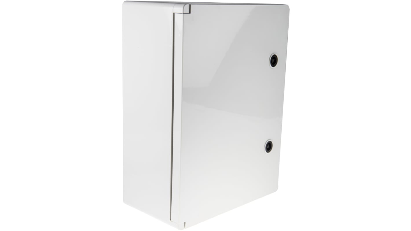 Caja de pared RS PRO de ABS Gris, con placa de montaje, 400 x 300 x 165mm, IP65