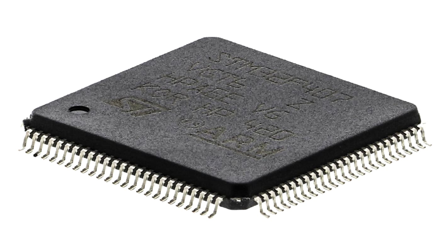 Microcontrollore STMicroelectronics, ARM Cortex M4, LQFP, STM32F4, 100 Pin, Montaggio superficiale, 32bit, 168MHz