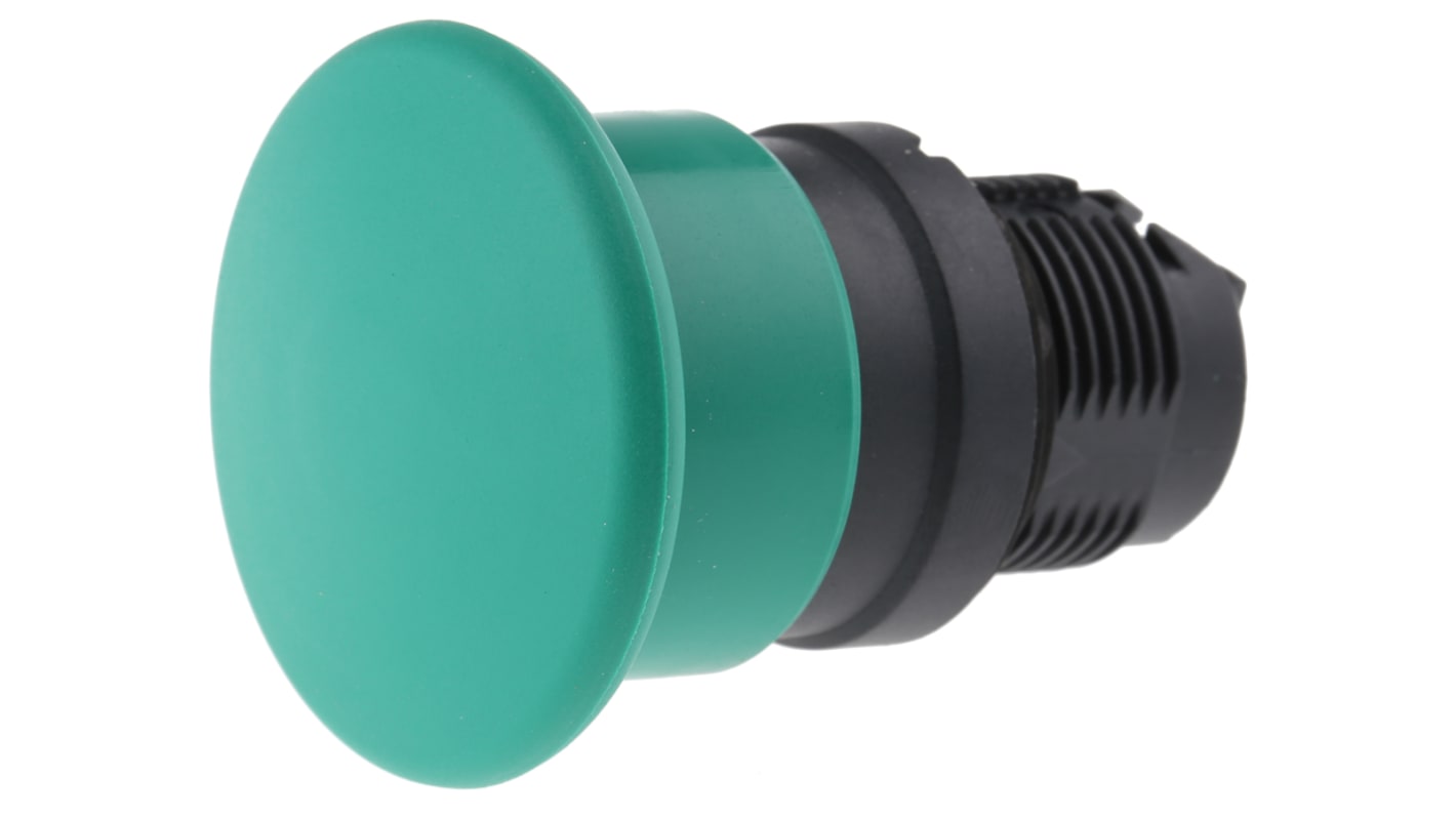 Schneider Electric Harmony XB5 Series Green Spring Return Push Button Head, 22mm Cutout, IP66, IP69K