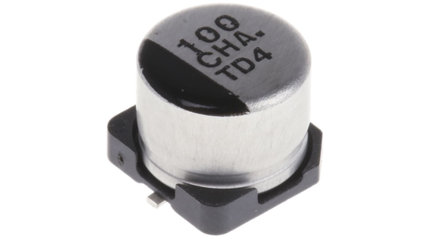 Panasonic , SMD Elektrolyt Kondensator 100μF ±20% / 16V dc, Ø 6.3mm x 5.4mm, bis 105°C