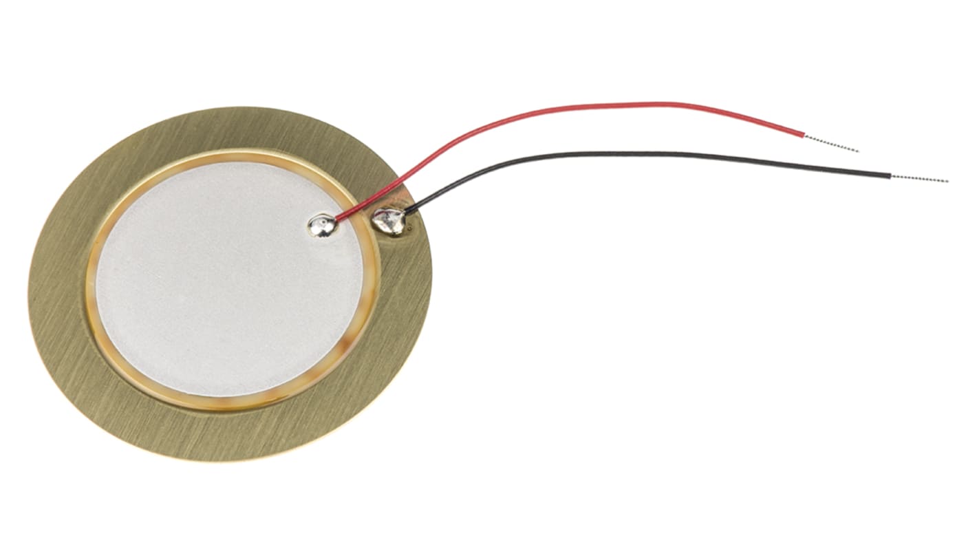 Murata SMD Diaphragm External Piezo Buzzer, 35 (Dia.) x 0.53mm, 3V ac Max