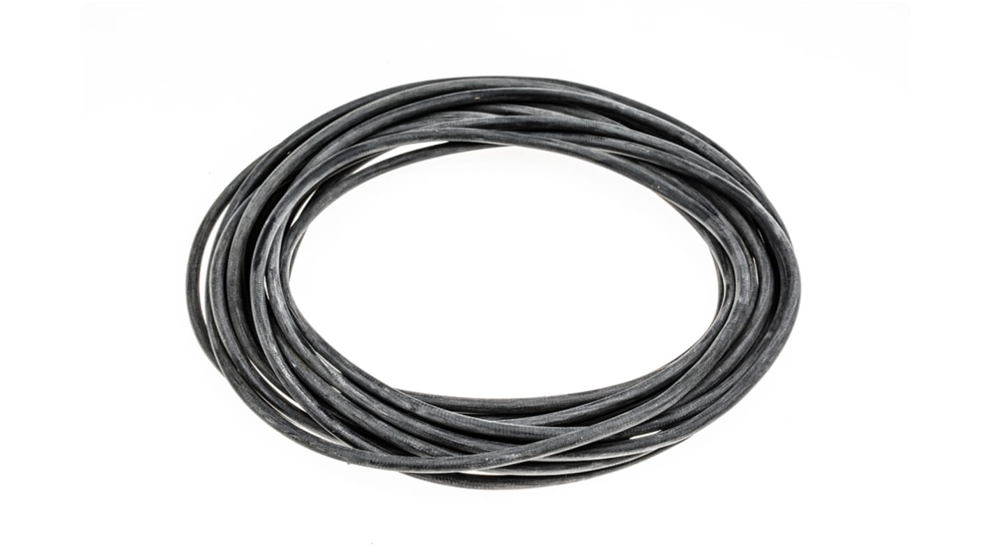 RS PRO Black 1 mm² Test Lead Wire, 17 AWG, 332/0.08 mm, 5m, Silicone Insulation