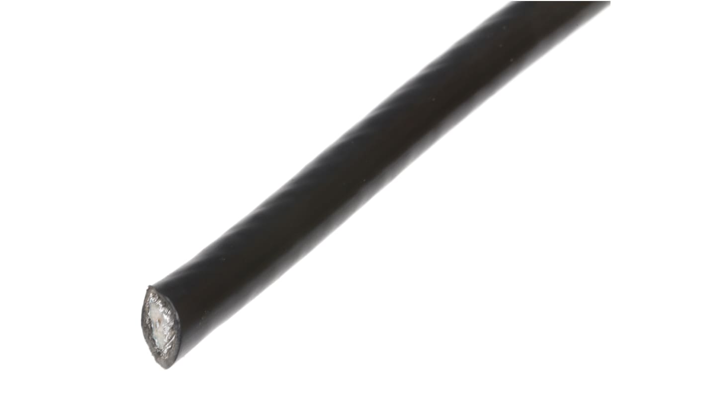 Cable coaxial SDI RG6/U Alpha Wire, 75 Ω, long. 30m, funda de , funda de PVC Negro