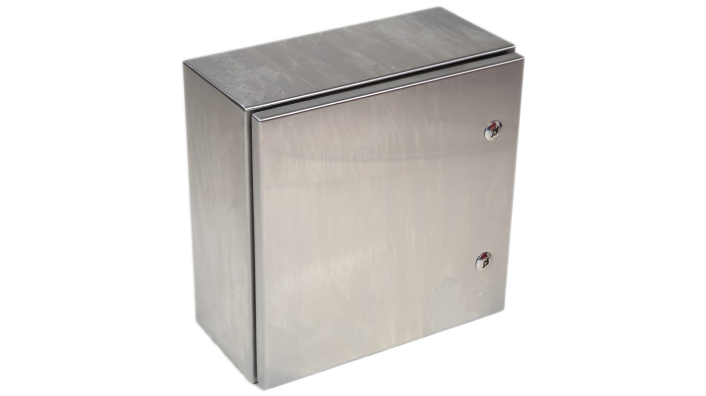 RS PRO 304 Stainless Steel Wall Box, IP66, 400 mm x 400 mm x 200mm RS