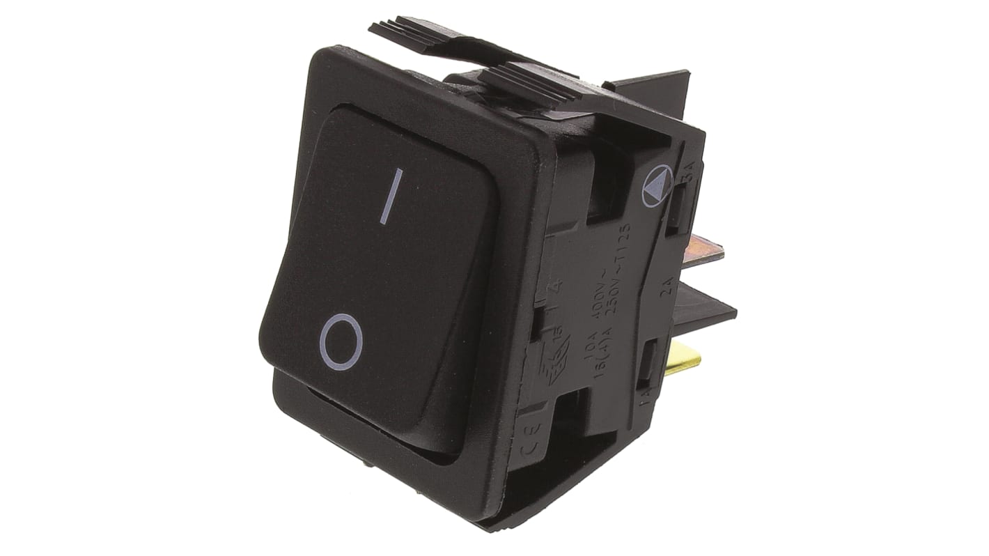 Arcolectric DPST, On-Off Rocker Switch Panel Mount