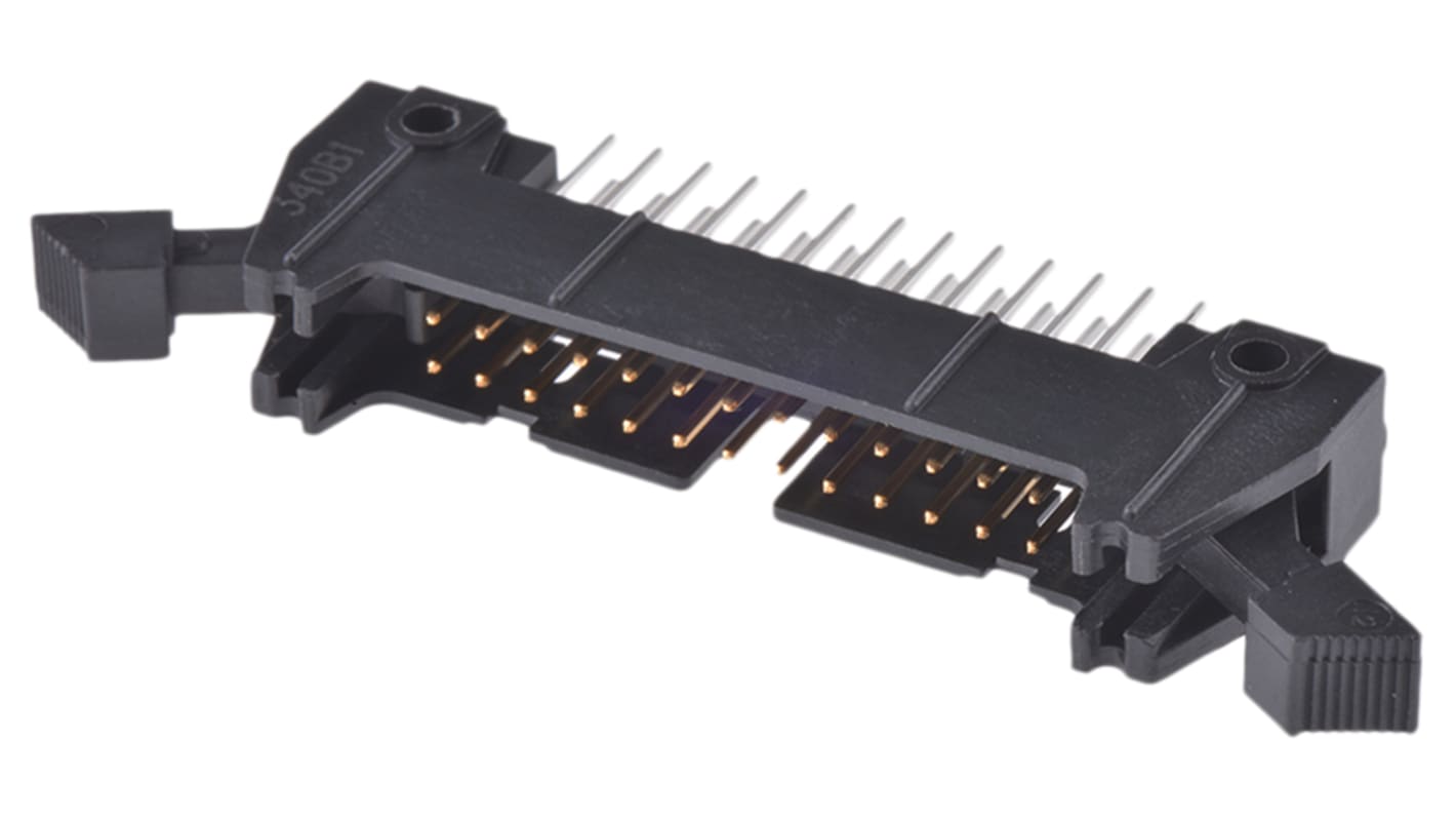 3M 3000 Series Straight Through Hole PCB Header, 26 Contact(s), 2.54mm Pitch, 2 Row(s), Shrouded