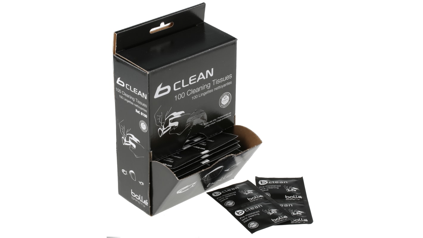 Bolle PACW100 Lens Cleaning Tissue 100 Wipes RS