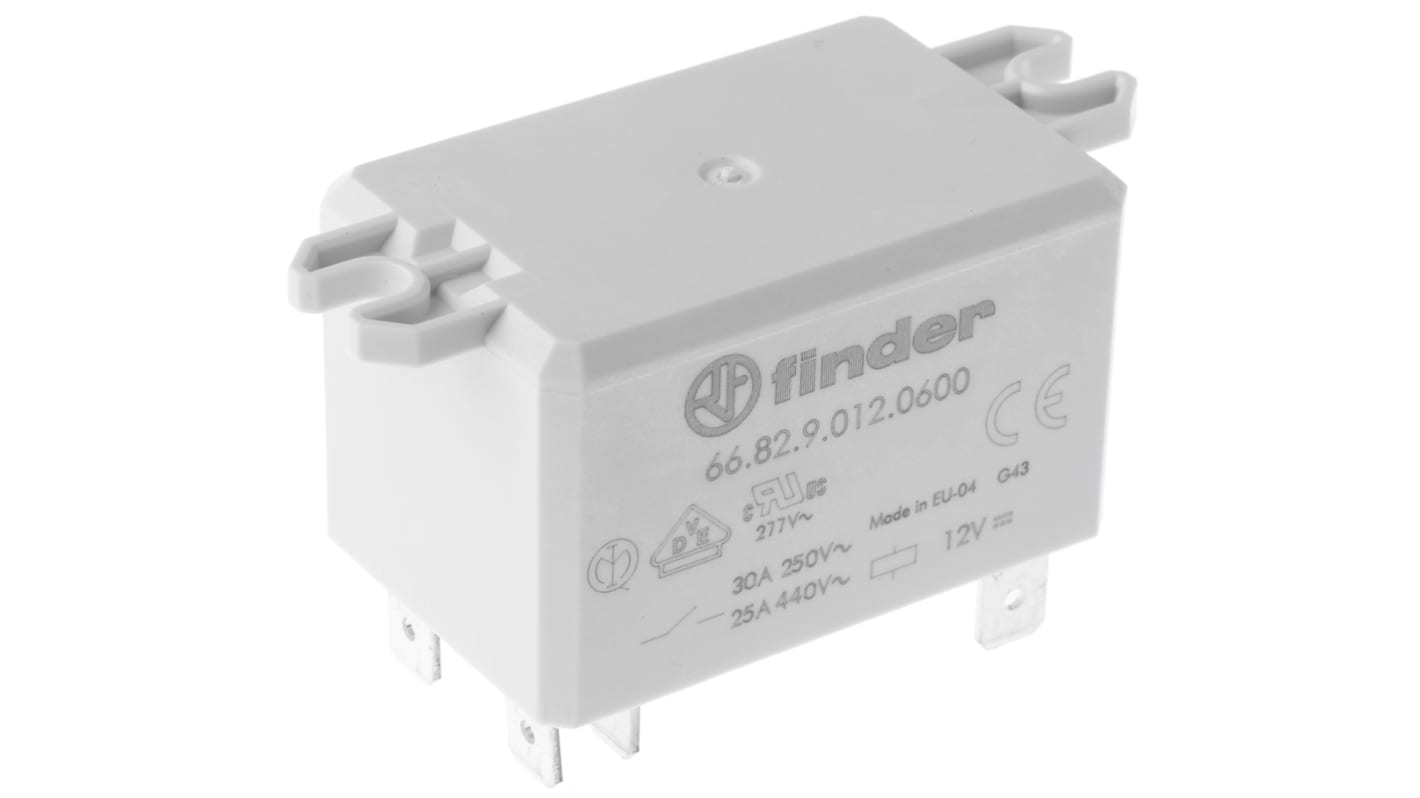 Finder パワーリレー 12V dc DPST フランジ取り付けタイプ