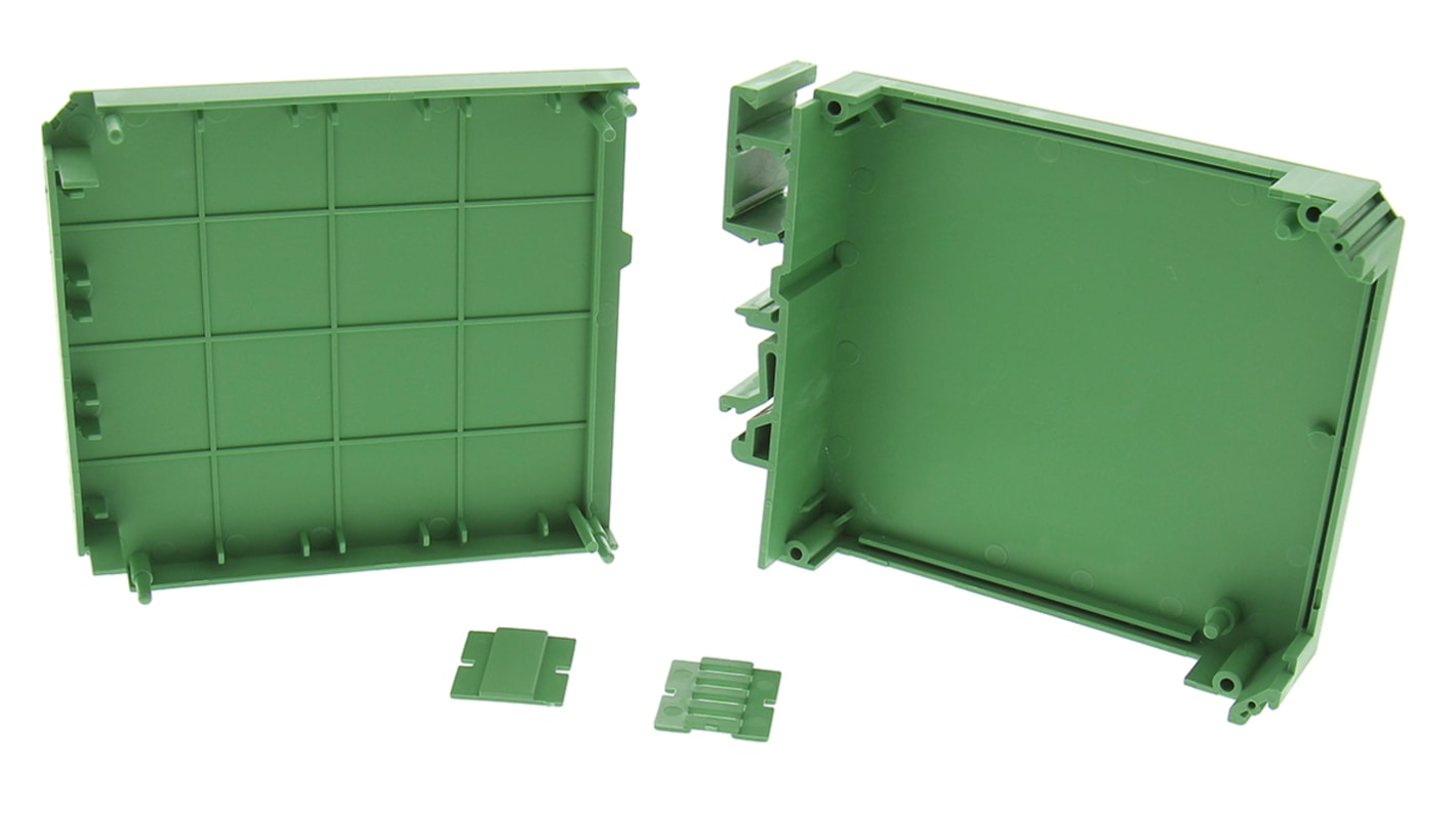 CAMDENBOSS Vertical Enclosure Type CVB Series , 22.5 x 82 x 90mm, Polycarbonate DIN Rail Enclosure