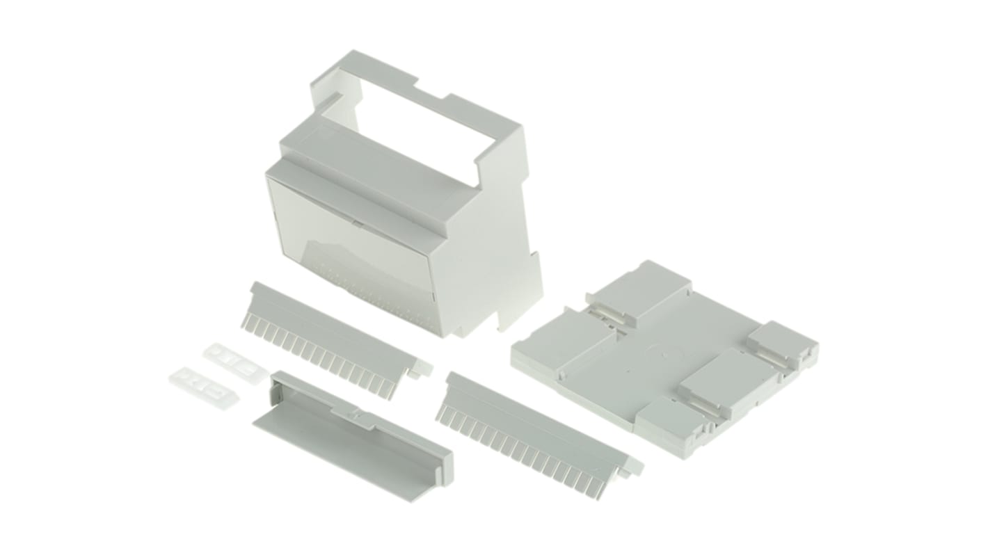 CAMDENBOSS Modular Enclosure Enclosure Type CNMB Series , 88 x 58 x 90mm, Polycarbonate DIN Rail Enclosure