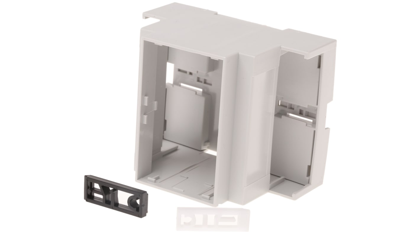 CAMDENBOSS DIN-Schienengehäuse, 71 x 58 x 90mm, Geh.Mat. Polycarbonat, Grau, Modulares Gehäuse, Serie CNMB