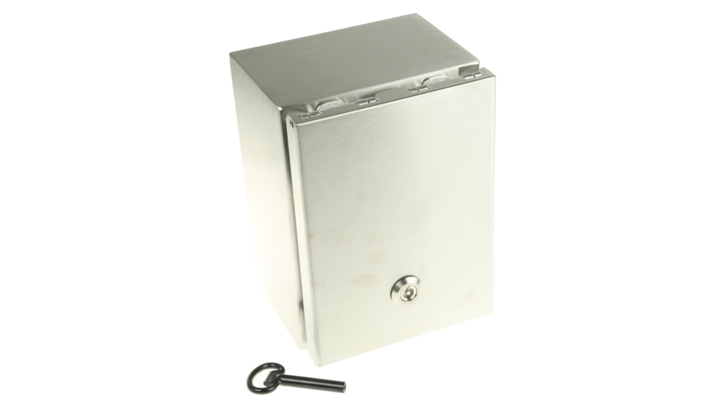 RS PRO 304 Stainless Steel Wall Box, IP66, 240 mm x 180 mm x 150mm