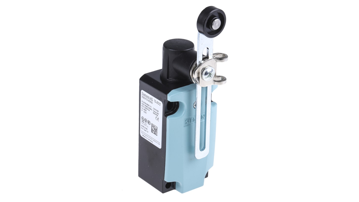 Siemens 3SE5 Series Roller Lever Interlock Switch, NO/NC, IP66, IP67, DPST, Metal Housing