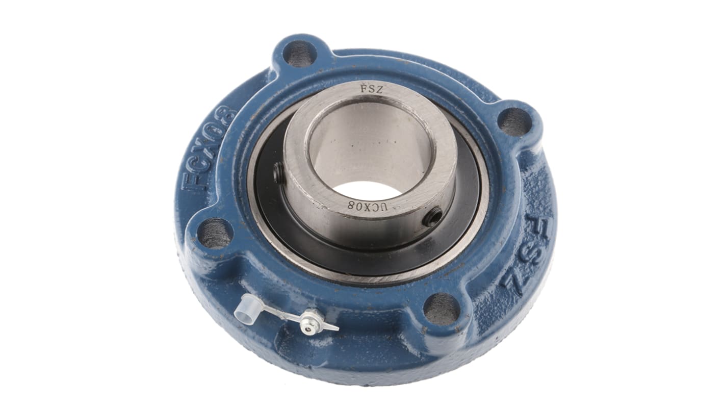 4 Hole Flange Bearing Unit 40mm ID