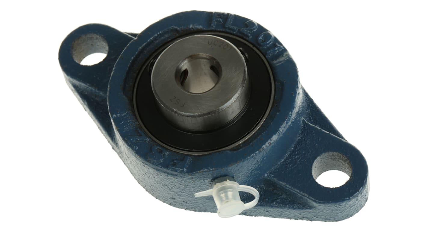 2 Hole Flange Bearing Unit 12mm ID