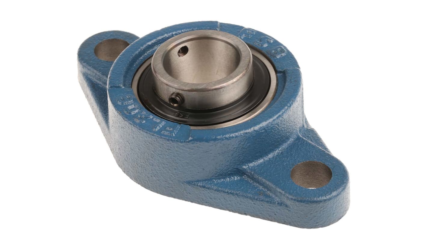 2 Hole Flange Bearing Unit 30mm ID