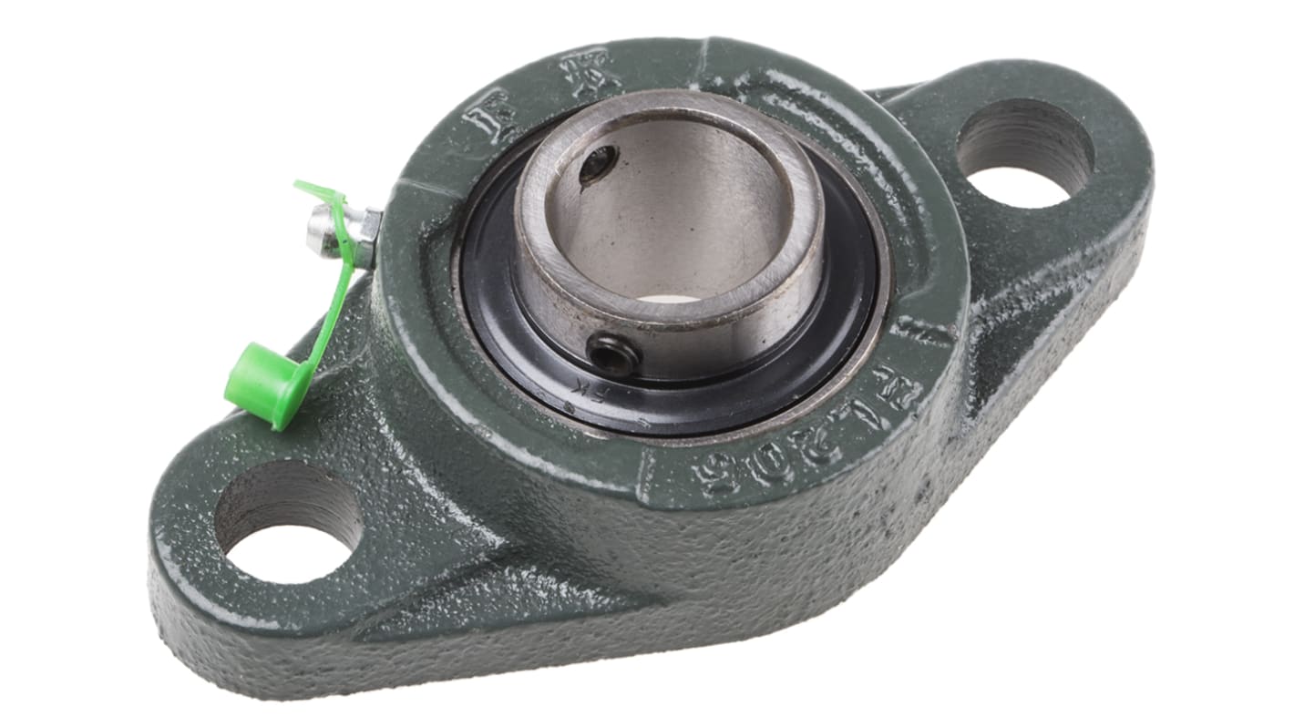 2 Hole Flange Bearing Unit 25.4mm ID