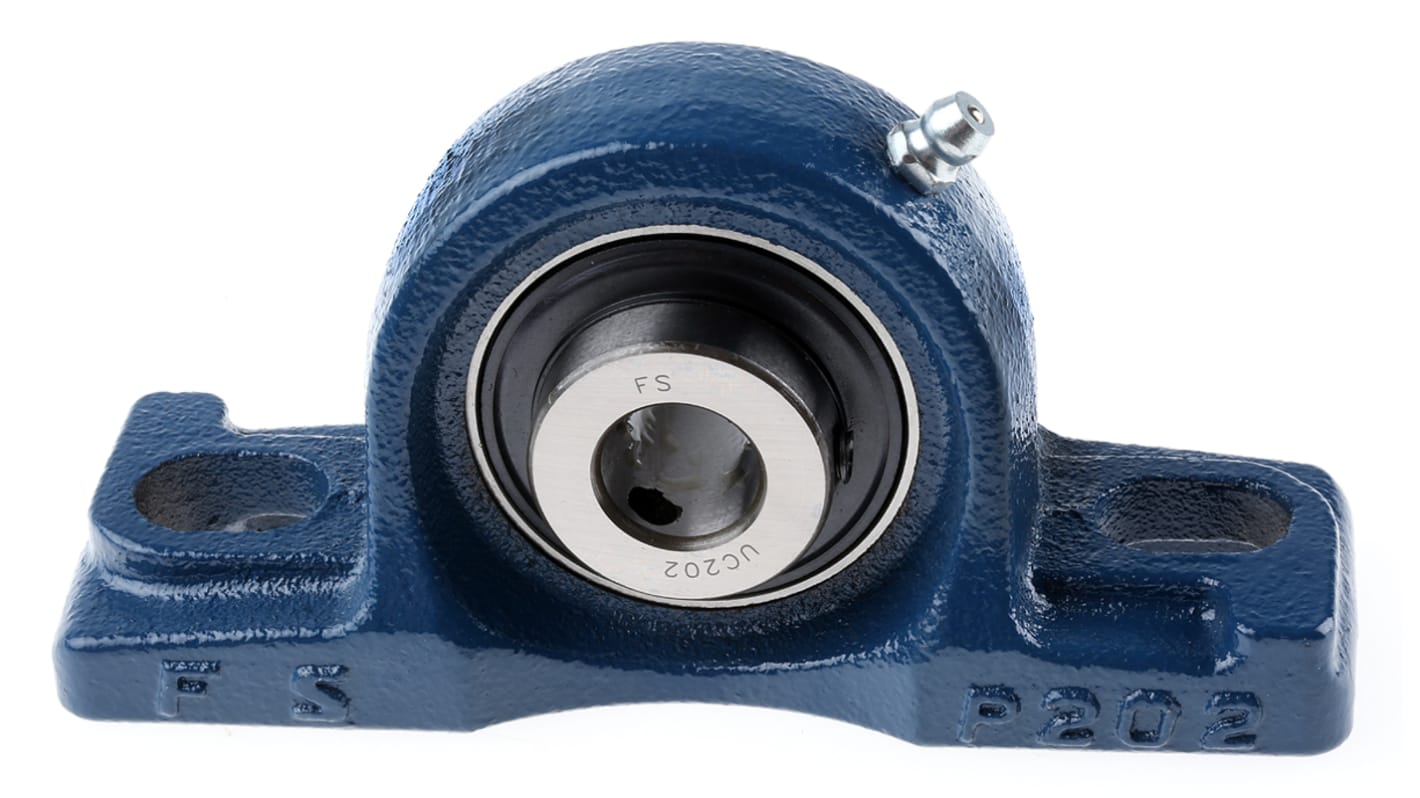 RS PRO Pillow Block Bearing -, 15mm ID