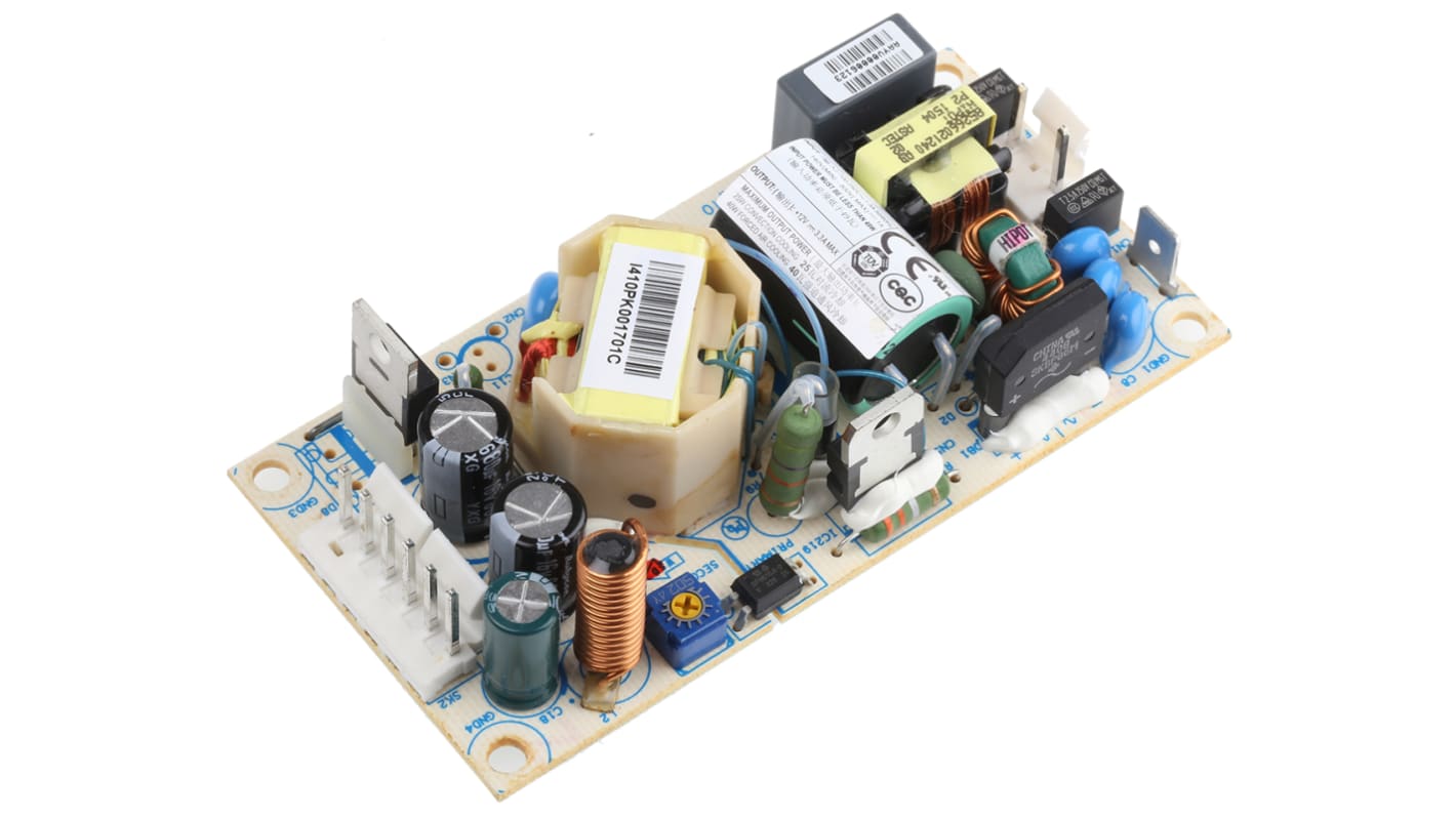 Fuente de alimentación conmutada Artesyn Embedded Technologies, 12V dc, 3.3A, 25W, 1 salida, para uso médico, Montaje