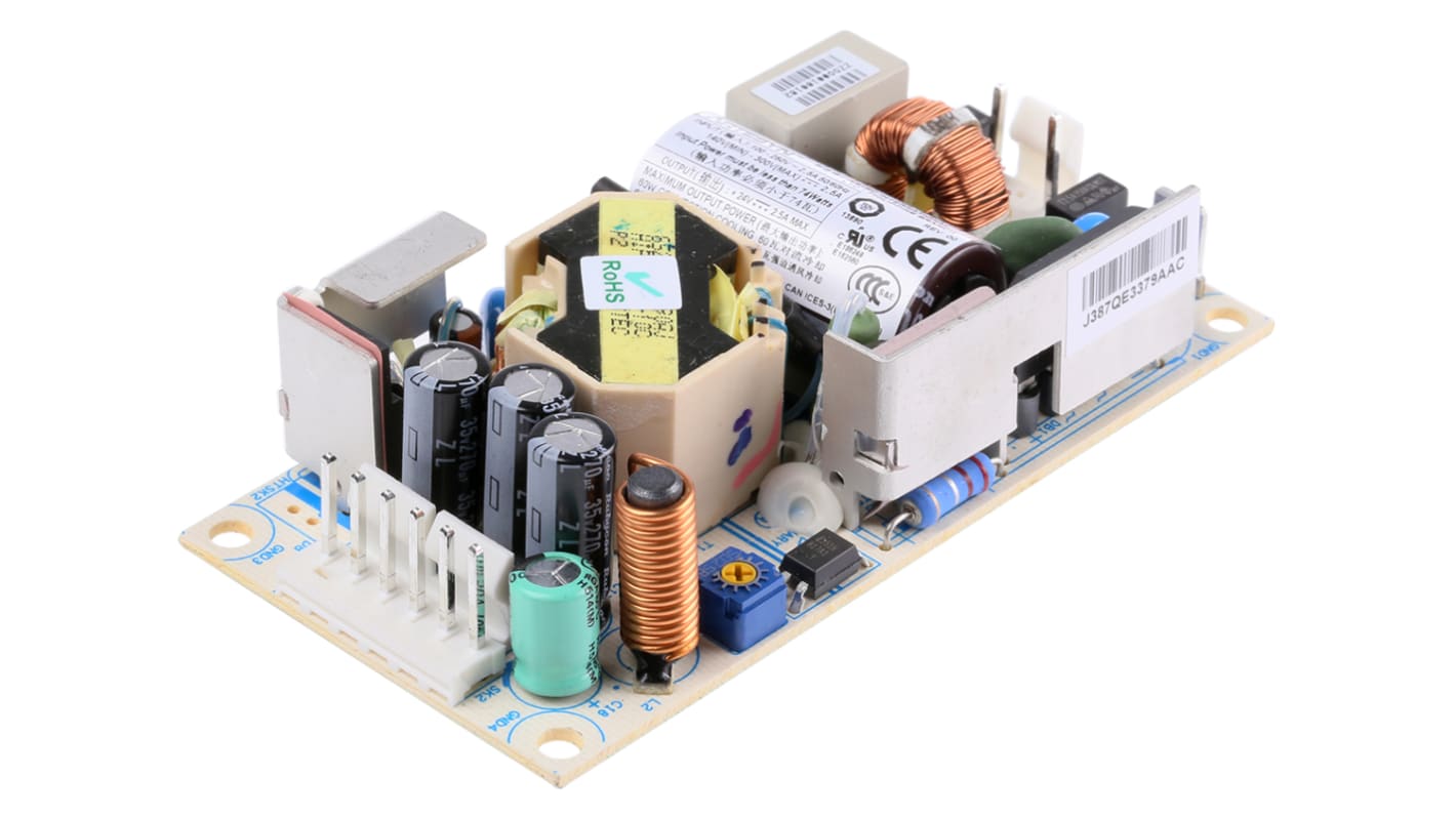 Artesyn Embedded Technologies Schaltnetzteil, 24V dc / 2.75A 60W 127 → 300 V dc, 90 → 264 V ac Offene