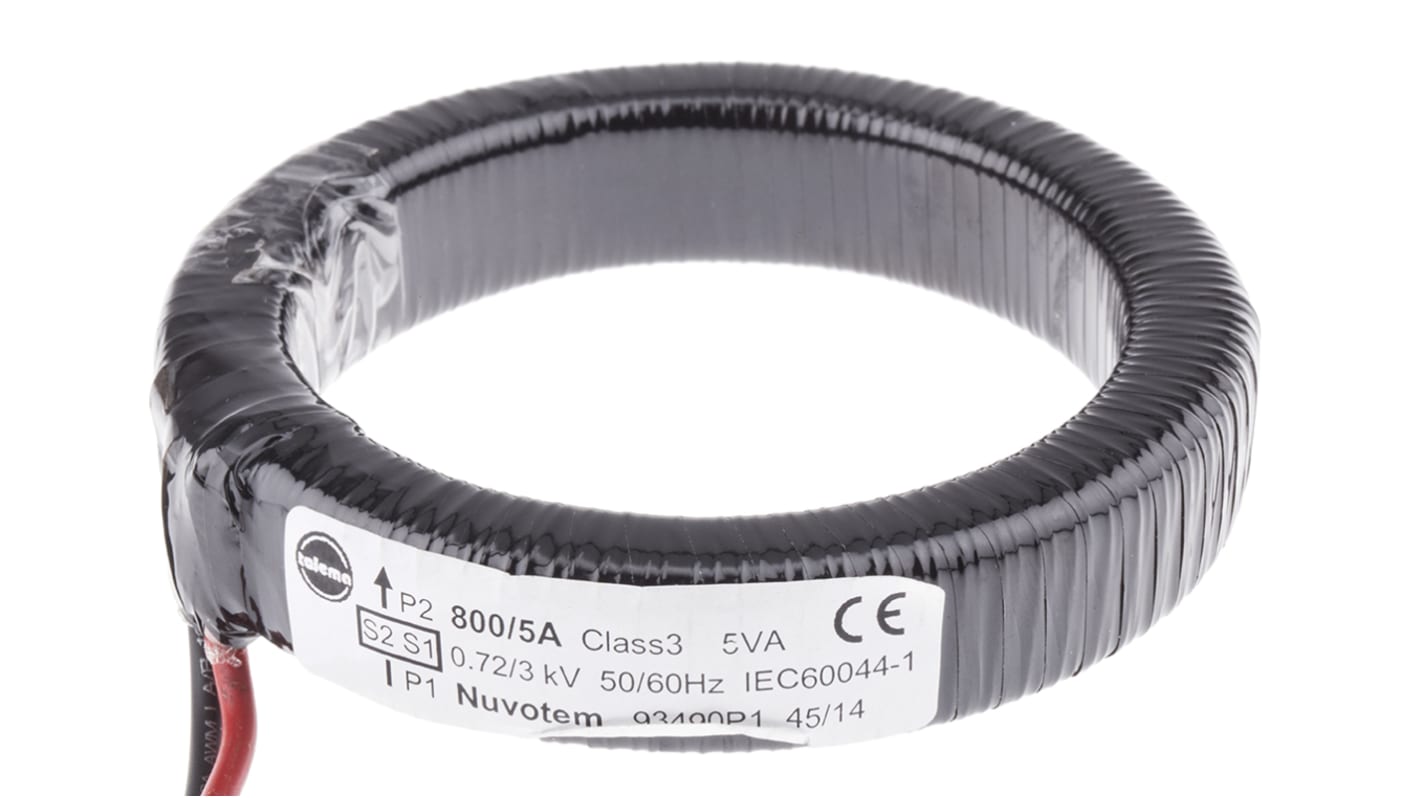 Nuvotem 934 Stromwandler, Eigenständig, 800:1 800A, 5.54mm x 20mm