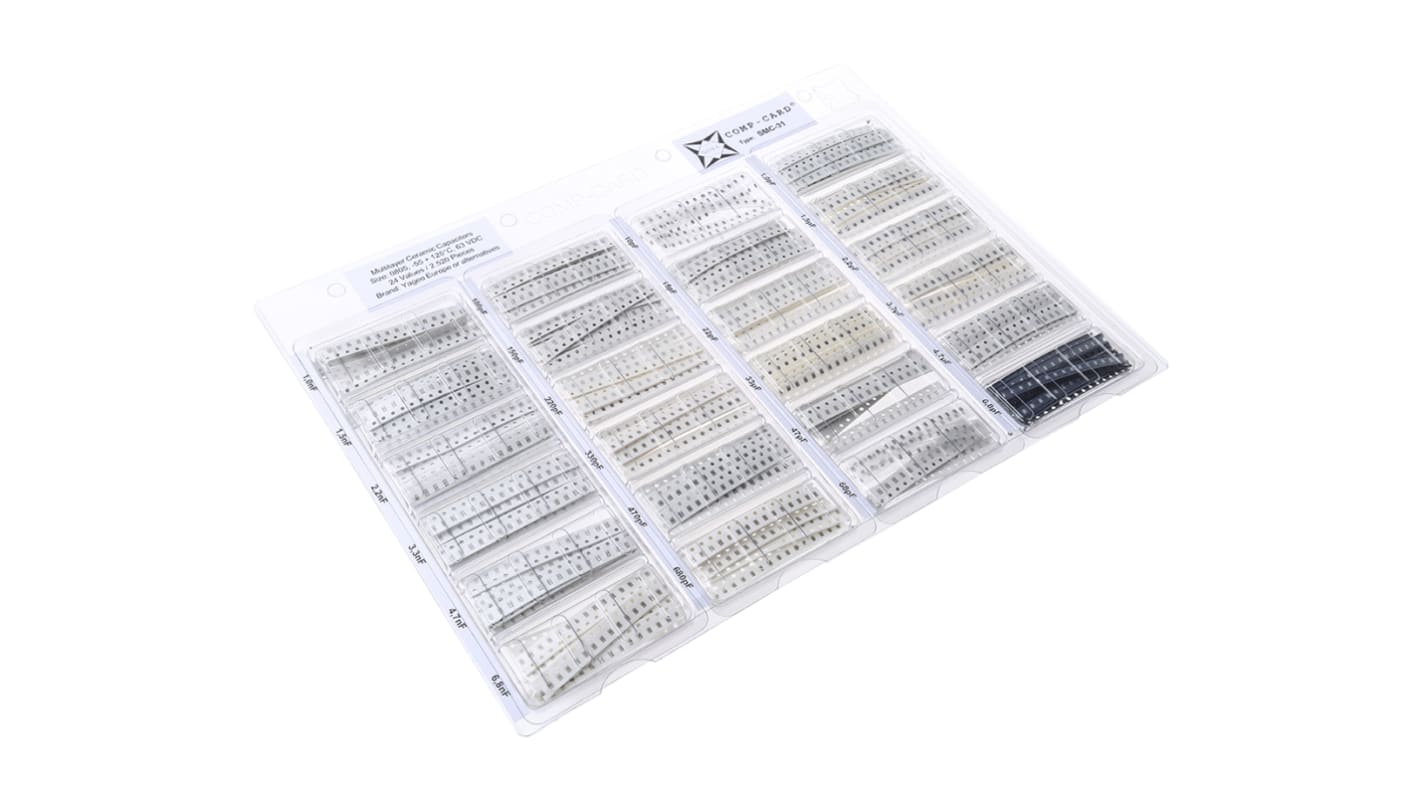 Nova, Surface Mount Ceramic Capacitor Kit 2520 pieces