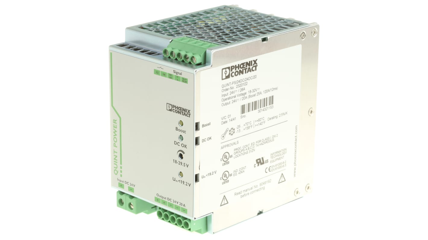 Convertitore c.c.-c.c. 480W, Vin 18 → 32 V c.c., Vout 24V cc