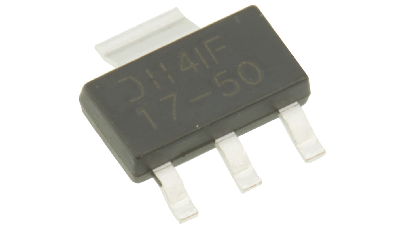 DiodesZetex 電圧レギュレータ リニア電圧 5 V, 3+Tab-Pin, AP1117E50G-13