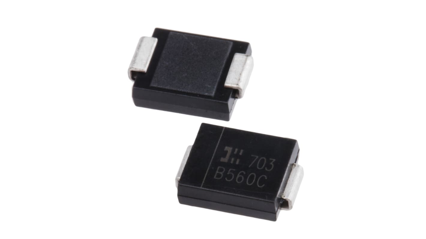 Diodo Diodes Inc, Montaggio superficiale, 5A, 60V, DO-214AB (SMC), Raddrizzatore Schottky