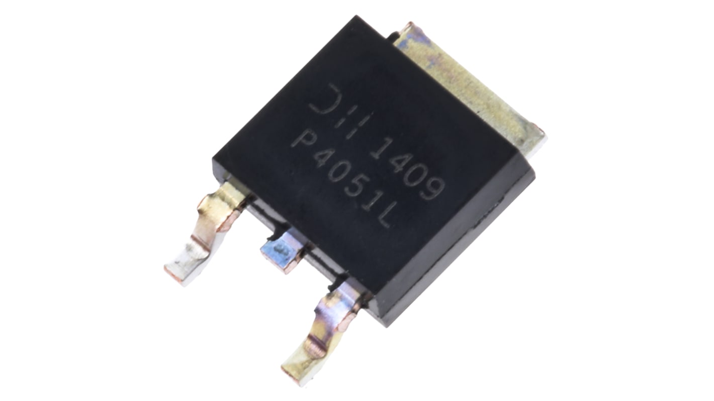 DiodesZetex DMP4051LK3-13 P-Kanal, SMD MOSFET 40 V / 10,5 A 8,9 W, 3-Pin DPAK (TO-252)