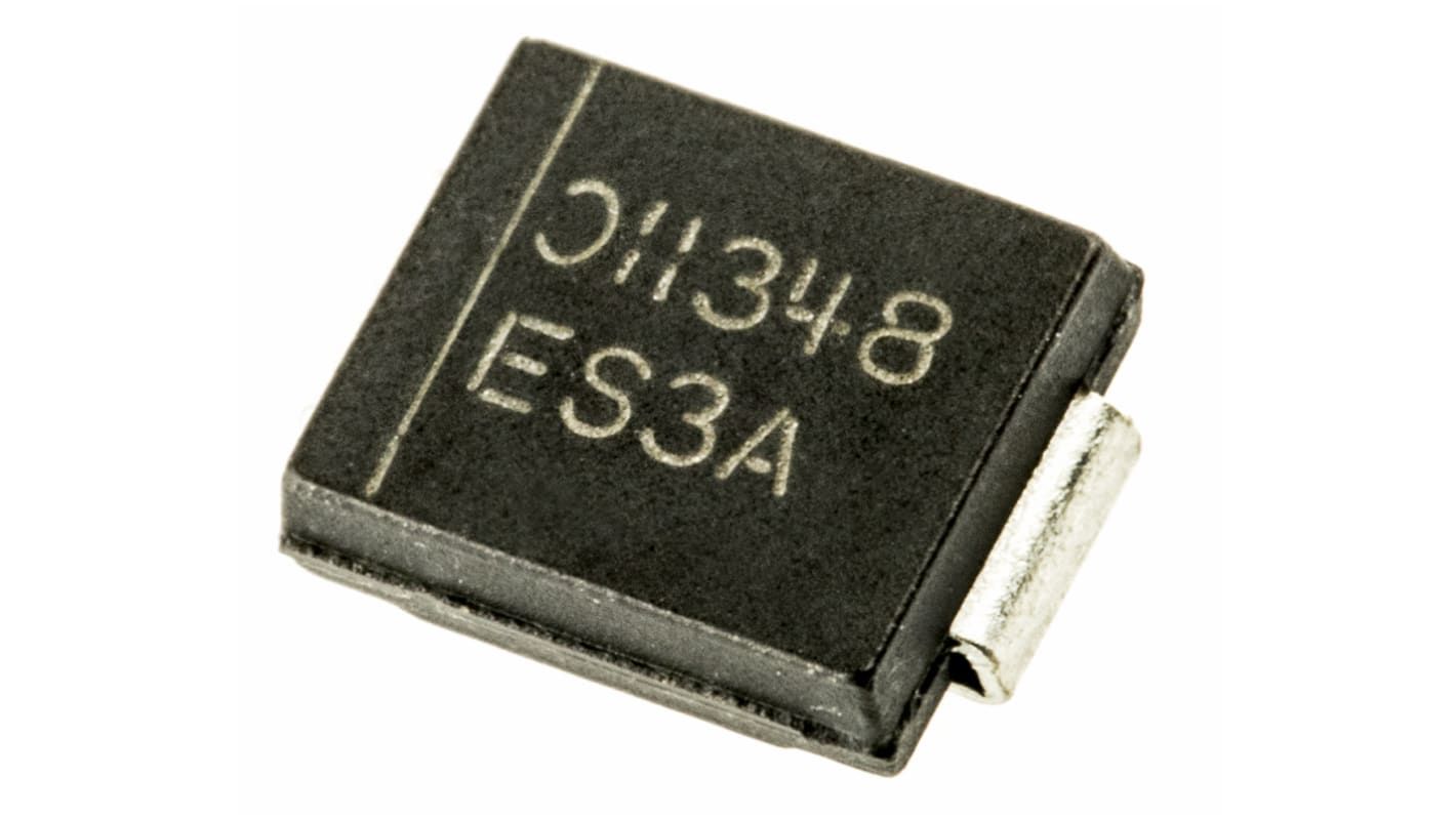 DiodesZetex スイッチングダイオード 表面実装, 3A, 50V, シングル,エレメント数 1 SMC, 2-Pin 900mV