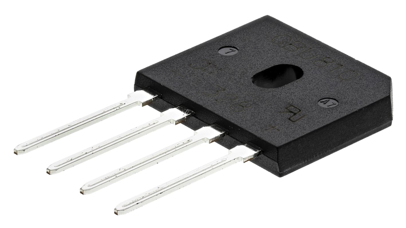 GBU810 Diodes Inc Bridge Rectifier, 8A, 1000V, 4Pin RS